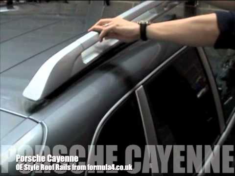 Fitting Porsche Cayenne OE Style Roof Bars - YouTube