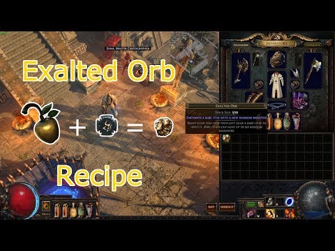 poe exalted orb recipe