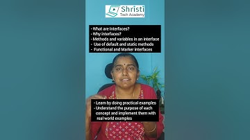 Roadmap to become a Java Developer Part 6 Interfaces #shristitechacademy #javaforbeginners