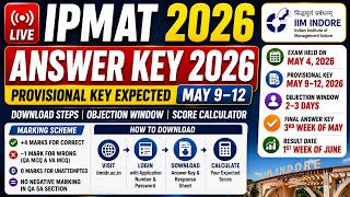 IPMAT answer key | IPMAT answer key 2026 | IPMAT exam 2026 | IPMAT 2026 | IPMAT