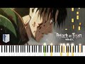 Levis pain omakepfadlib  attack on titan piano cover  sheet music 4k