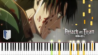 Levi's Pain (omake-pfadlib) - Attack on Titan Piano Cover | Sheet Music [4K]