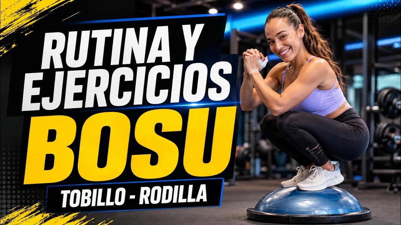 RUTINA Y EJERCICIOS CON BOSU || TOBILLO - RODILLA REHABILITACIÓN