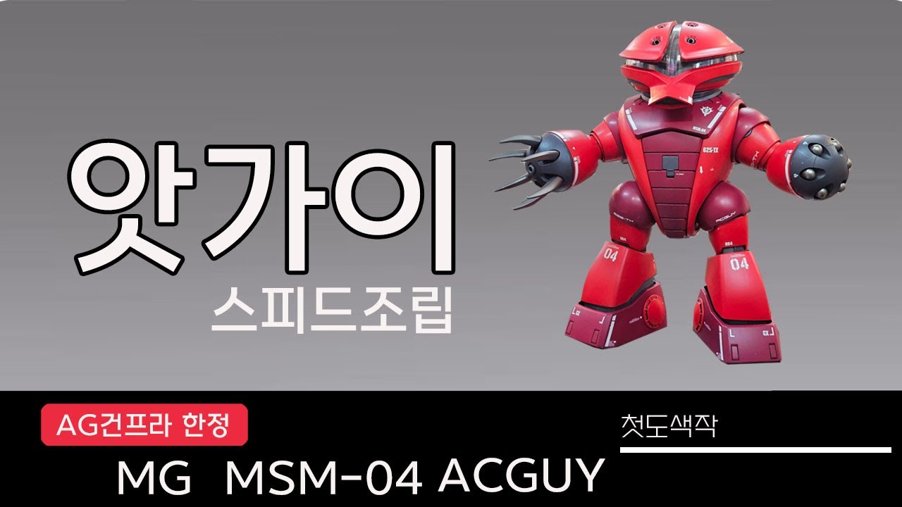 MG] MSM-04 ACGUY 첫도색작 -MG앗가이 - YouTube