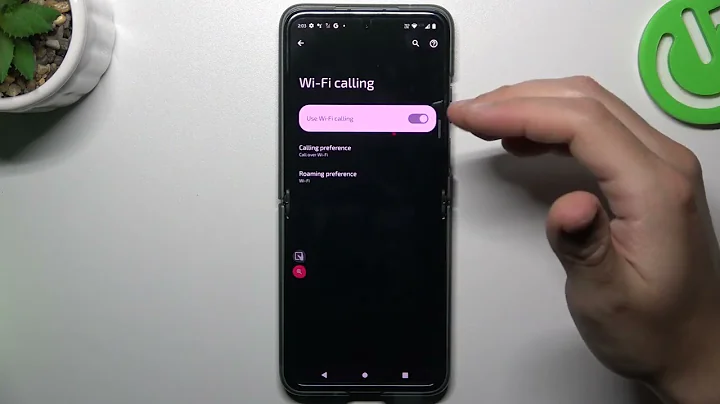 How to Use Wi-Fi Calling Function in Motorola Razr 40 - Disable Wi-Fi Calling