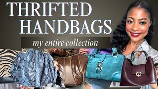 My Thrifted Handbag Collection | Leather, Vintage & Designer Finds   Where I Found Each Bag