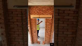 🚪 Aao Ghar Banayien Series | Lintel Kya Hota Hai | Door Ke Upar Bricks Kaise Tikti Hain #shorts