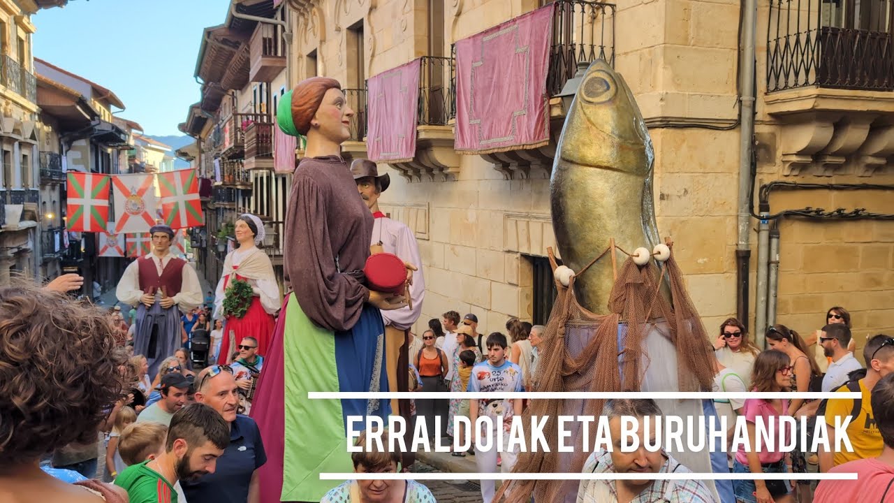 Gigantes y cabezudos/Erraldoi eta buruhandiak – Hondarribia 6 septiembre 2025 | Txingudi Online 