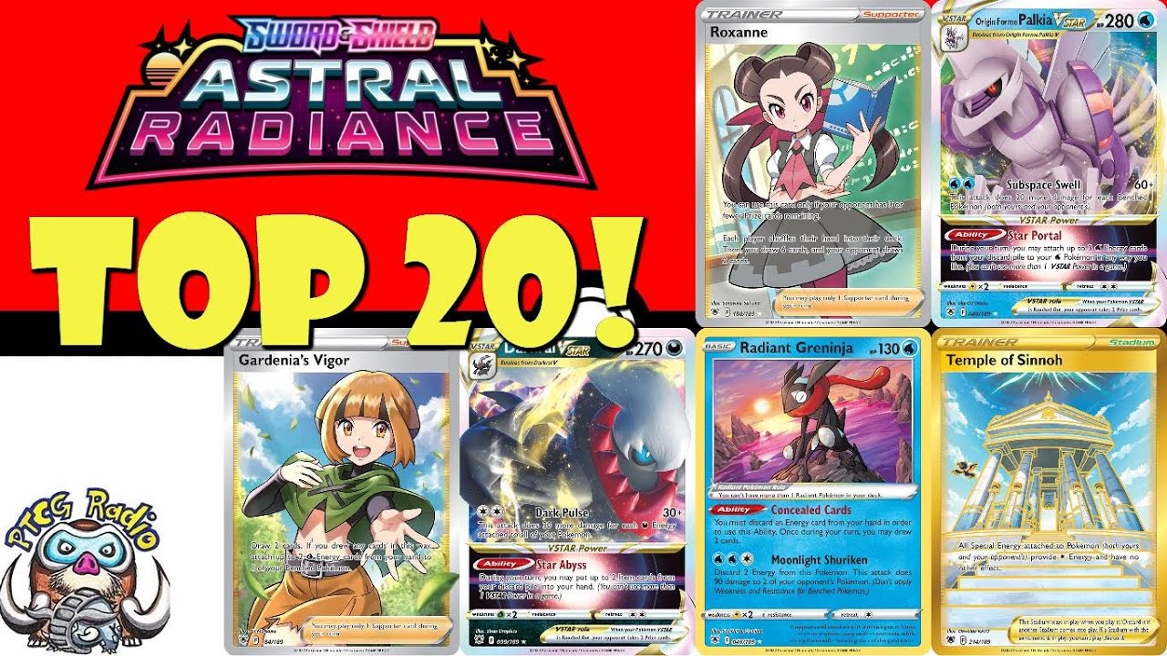 Top 20 Pokémon Cards from Astral Radiance! Best Set!? (New Sword & Shield Expansion - Set Review)