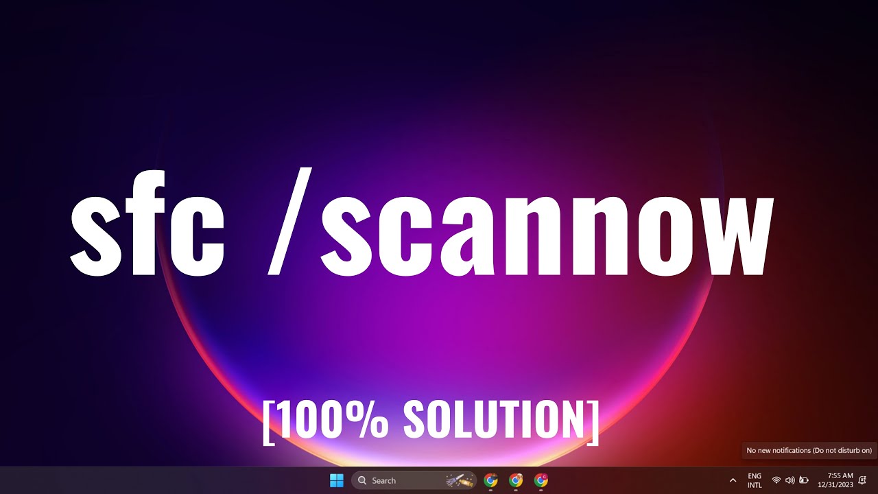 sfc /scannow - YouTube