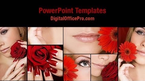 Beauty Industry PowerPoint Template Backgrounds - DigitalOfficePro #05718W