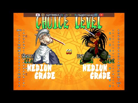Samurai Shodown IV - 🇰🇷 IwillBeBack(C) vs 🇻🇳 Hyouretsuzan(B