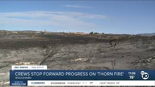 Significant progress made in containing Thorn Fire