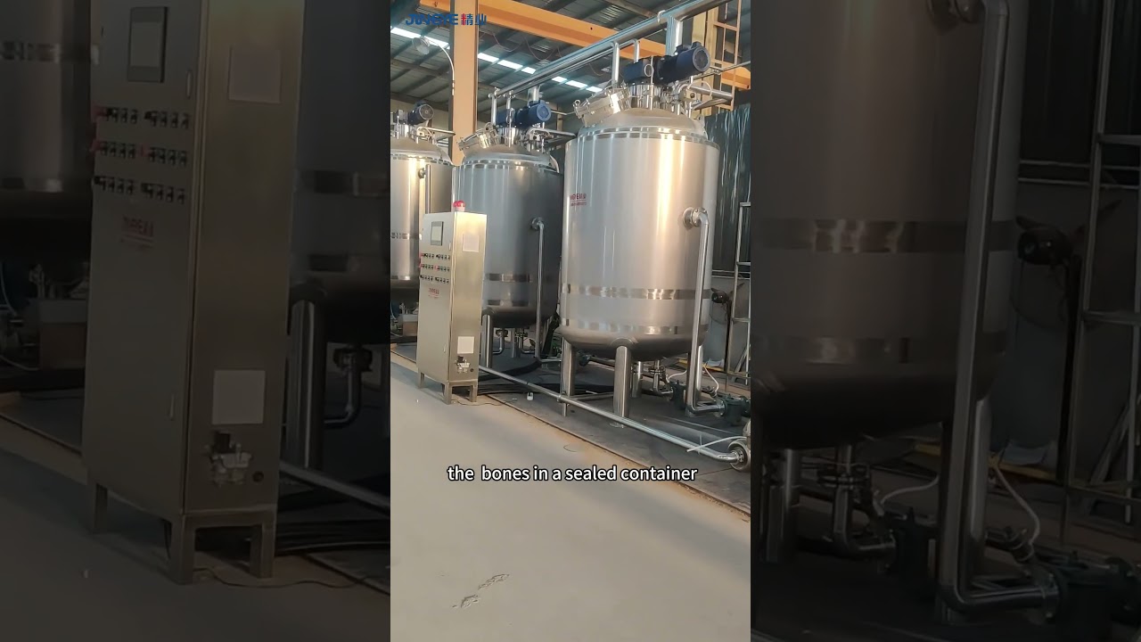 3Ton Bone Broth Production Line Bone Soup Pressure Cooking Line-JINGYE INDUSTRY