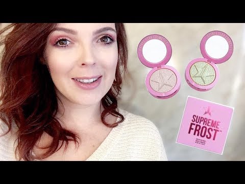 Jeffree Star Supreme Frost Highlighters - Money Honey & Snowglobe - YouTube