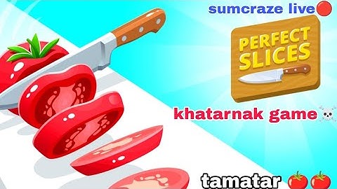 perfect slice 🍅🔪 game live playing episode 4 #game​ #live​