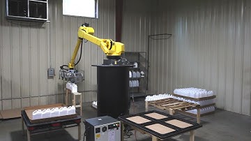 Bottle Palletizing Solution by MESH Automation