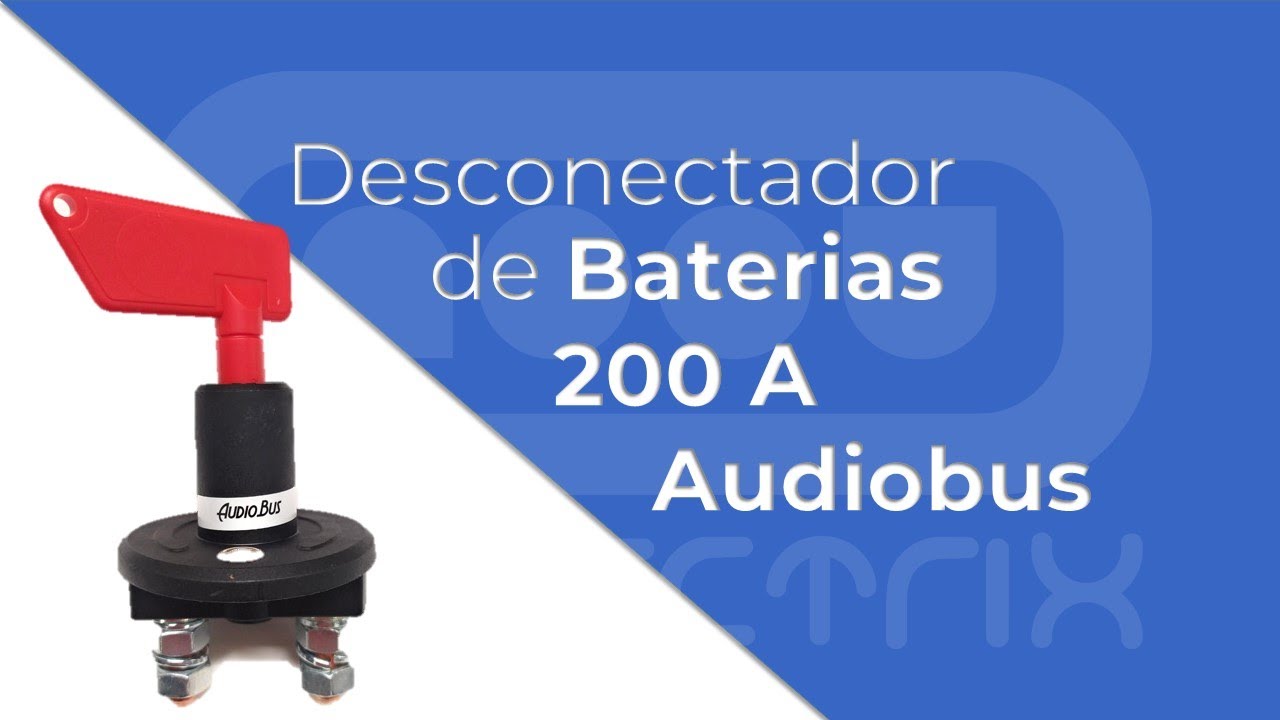 Desconectador de Batería 100A pico 500A con Llave 12v 24v Corta Corriente