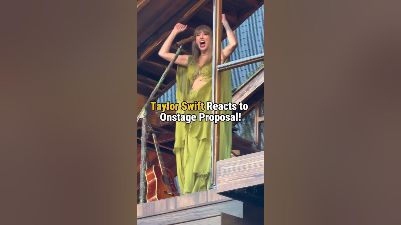 Taylor Swift's Reaction to Onstage Proposal - Eras Tour Edinburgh #taylorswift #shorts Taylor Swift's Reaction to Onstage Proposal - Eras Tour Edinburgh #taylorswift #shorts