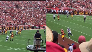 WATCH Caleb Williams 22 yard TD pass on the money