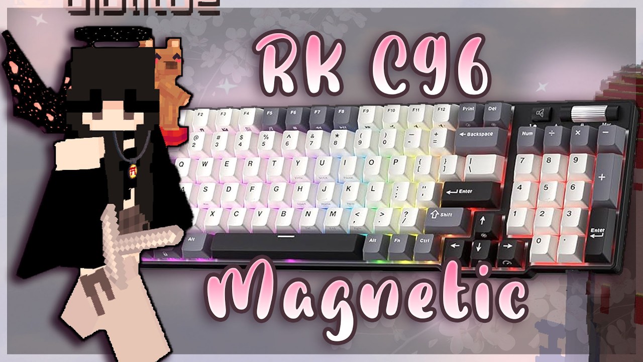RK C96 Hall Effect Magnetic Keyboard Unboxing - Bedwars Keyboard and Mouse Sounds Gameplay (ASMR)
