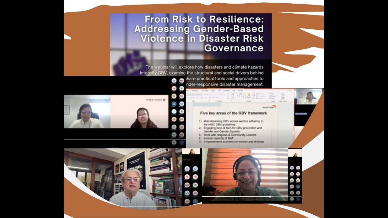 “From Risk to Resilience: Addressing Gender-Based Violence in Disaster Risk Governance.”