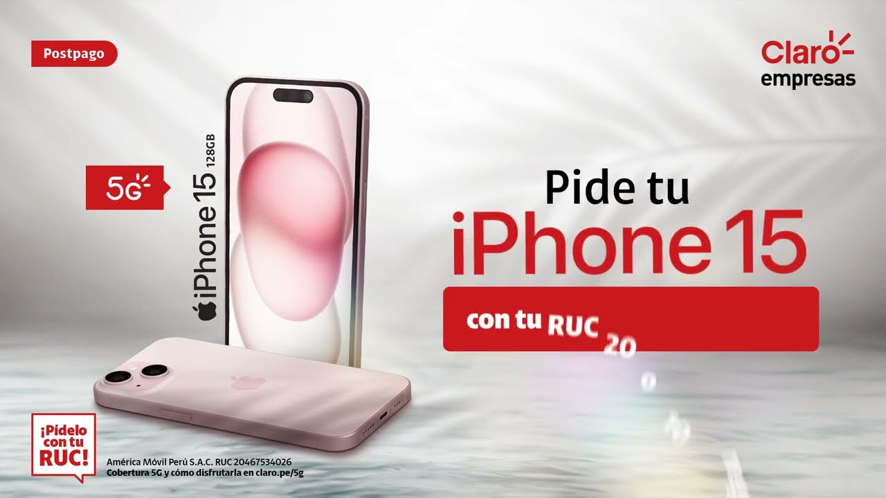 Pide tu iPhone 15 128GB HOY 