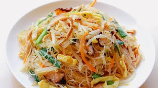 炒麵 炒米粉 | 豆芽鸡蛋韭菜一锅鲜 簡單家常 Stir-Fried Rice Noodle / Vermicelli