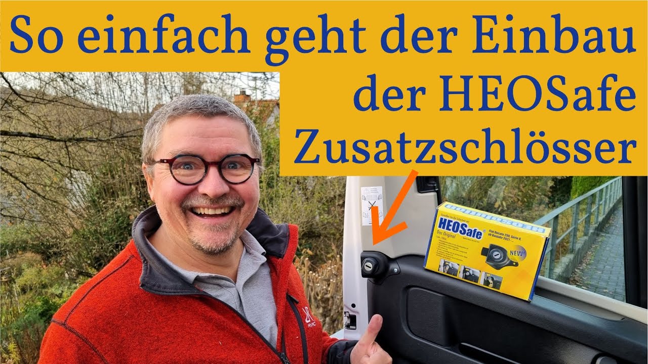 Schutz vor EINBRUCH ins WOHNMOBIL mit den HEOSafe Zusatzschlössern ➡️ SO baut Ihr sie selber ein ✅️👌