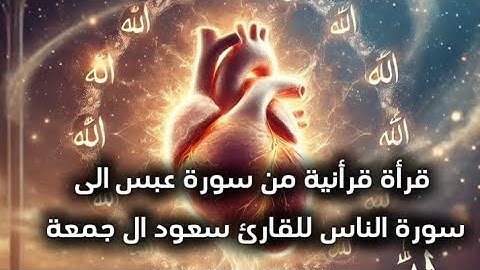 ✨ سورة عبس الى سورة الناس✨ للقارئ سعود ال جمعة 🎧❤️‍🩹