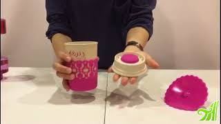 Wheat Straw Magic Office Coffee Cup With Silicon Wrap--Tenghua Plastic