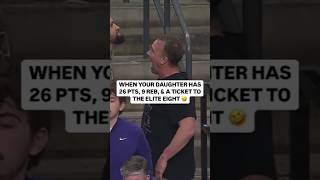 Famous 😂 Hailey Van Lith's dad HYPE after 3 pointer | TCU vs Notre Dame NCAA Women's Basketball Tournament Wealth