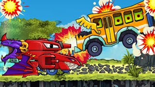 Танкоминатор против злого Автобуса. Car Eats Car 2: Серия 9