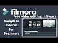 Filmora video editing free software | Full tutorial for beginner | Hindi