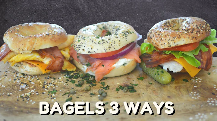 Bagel Sandwiches 3 Ways | Breakfast, Lunch & Dinner