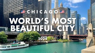 🇺🇸 Chicago: Most Beautiful City in the World | Downtown Chicago Tour 2024 | Chicago Skyscrapers 😍