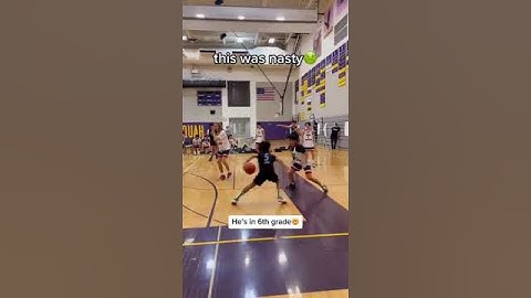 He’s playing against 8th graders… #madehoops #basketball #aau #middleschool #eybl #hooper