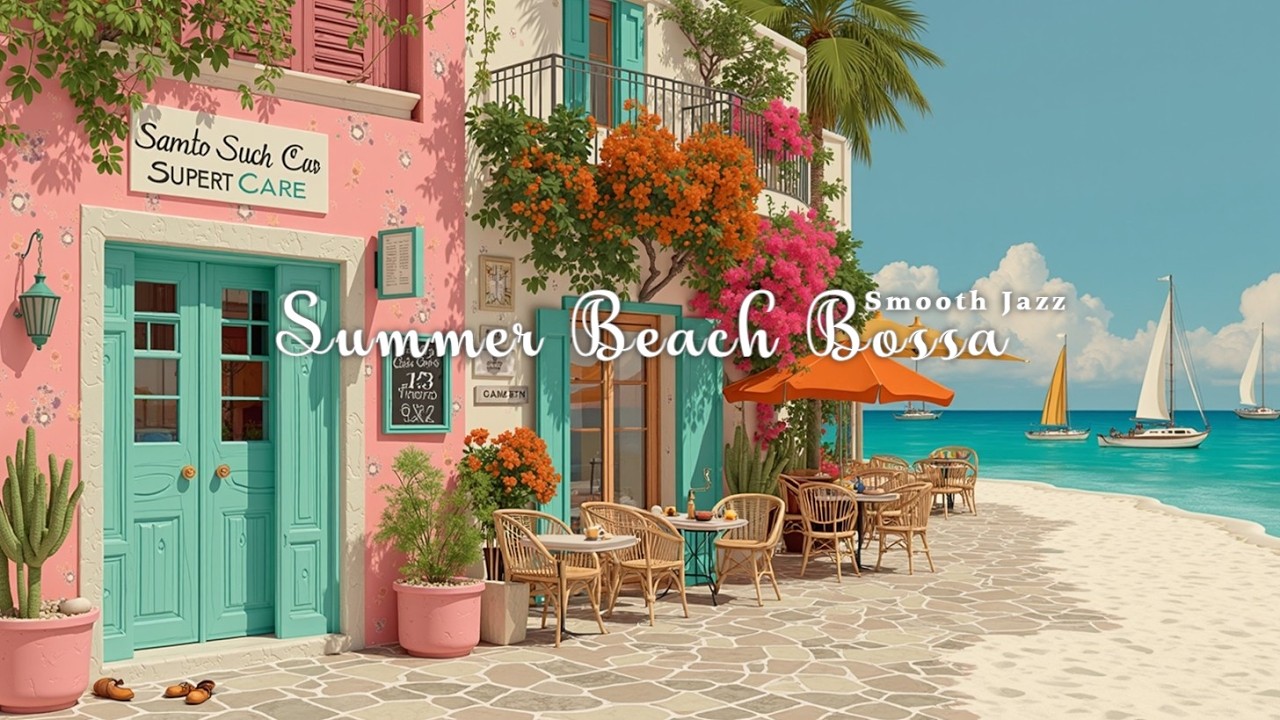 Летний босса-нова джаз | Расслабляющая пляжная кафе-музыка | Романтические летние вайбы