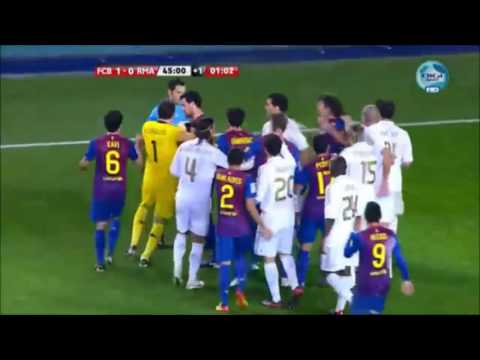 RUSUH El Clasico   Real Madrid vs  Barcelona    Momen panas Real Madrid Barcelona