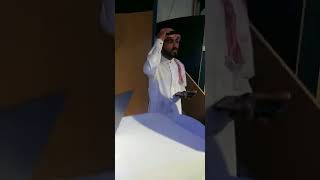 الشيخ خوقير والمستشار آل سالم أثناء زيارة جناح كدانة من خلال الحساب الموحد لقناة مكس مكي mixmakki#