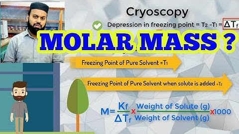 Determine molar mass using freezing point depression | cryoscopy (Experiment) | Colligative property