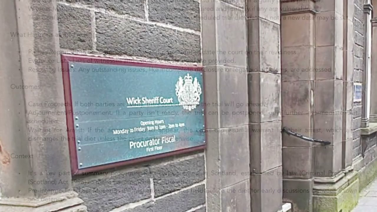 Altnabreac News Channel - 16/01/26 (NR Criminal Intermediate Diet Hearing Date)