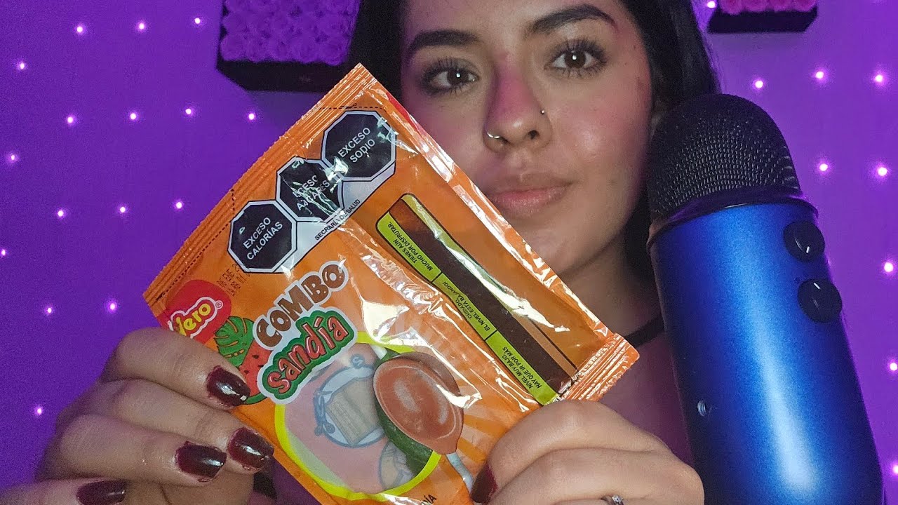 ASMR CHUPANDO PALETA DE SANDIA +DOSSIER 🤭