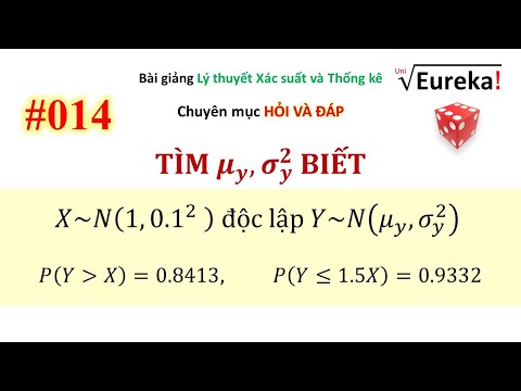 Video XSTK QA P14 Bài tập tìm tham số của quy luật Chuẩn - youtube