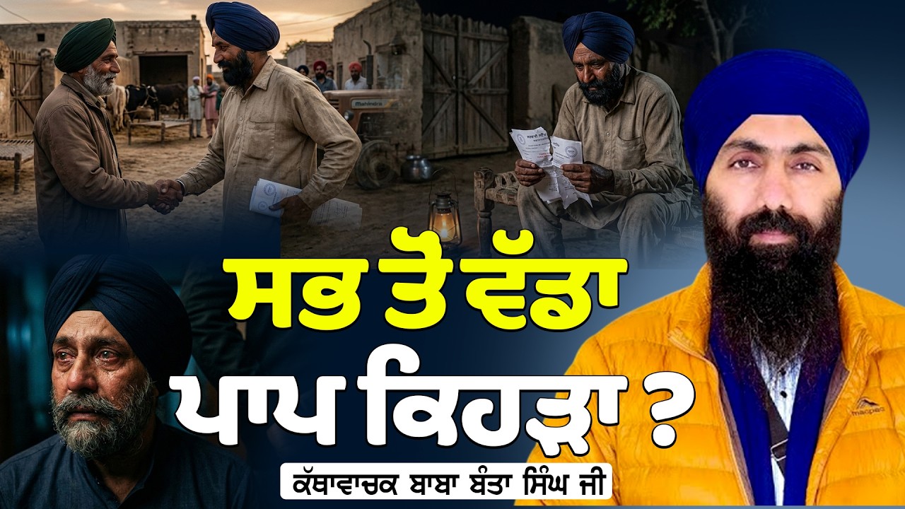 ਸਭ ਤੋਂ ਵੱਡਾ ਪਾਪ ਕਿਹੜਾ ? | Baba Banta Singh Ji | #tasvirapunjabtv #trending
