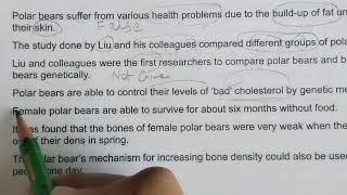 IELTS READING TIPS 2024 why  do we need to protect Polar Bears Reading answers screenshot 5