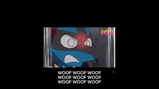 Lucario and Cinderace fighting (and Barking 🐶)