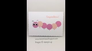 Super Cute Scrap Caterpillar Card