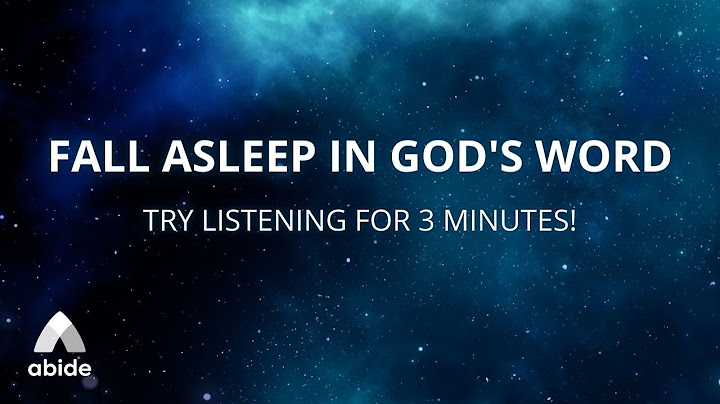 Fall Asleep In God's Word: Bible Stories for Sleep - Abide Meditation