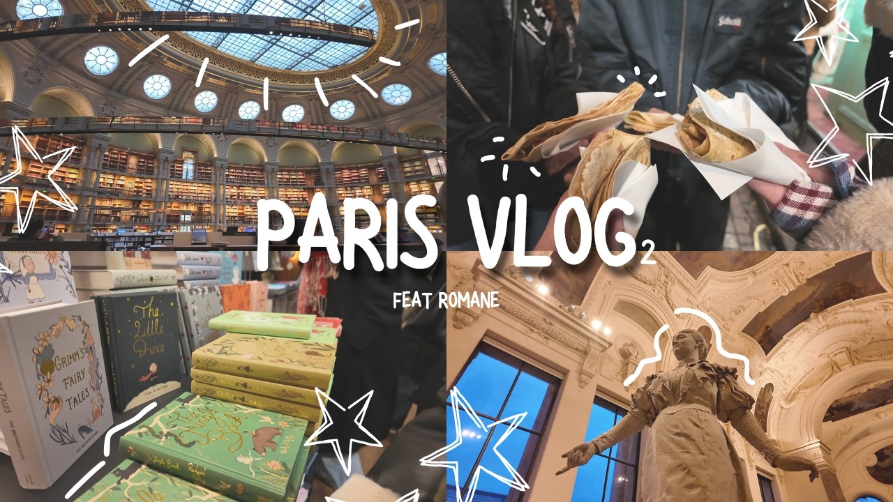 VLOG à PARIS - Bibliothèques, musées et découverte de Paris ! 🌻 partie 2